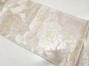 牡丹模様織り出し　袋帯